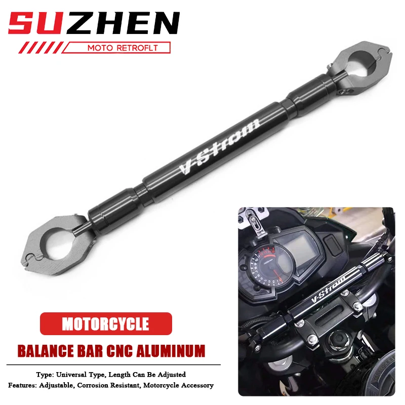 For V-STROM DL650 DL250 DL1000 VSTROM Motorcycle Handlebar Adjustable Balance Grips Handle Bar Steering Wheel Cross Bar