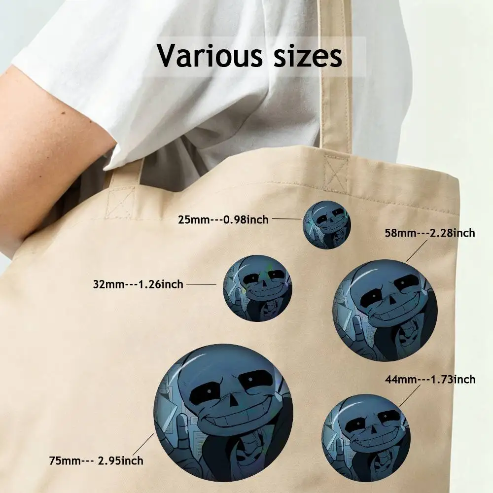 Game Undertale San Badge Creative Pins Brooch for Bag Clothes Hat Decor Gifts Fans Collect