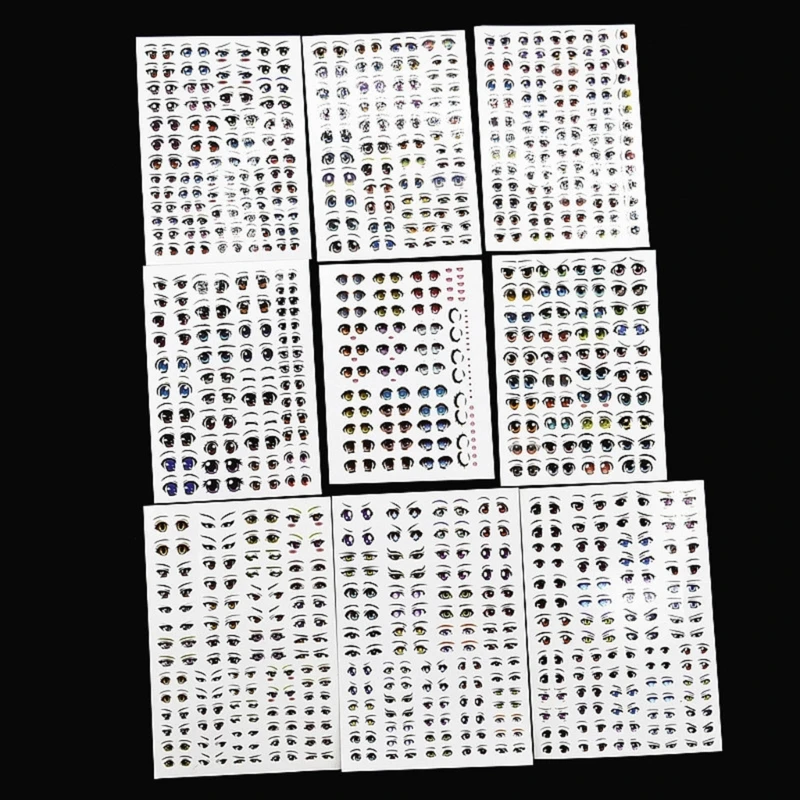 Ojos, etiquetas para ojos, manualidades para niños, pegatinas para ojos, pegatinas para ojos muñecas, pegatinas agua, para