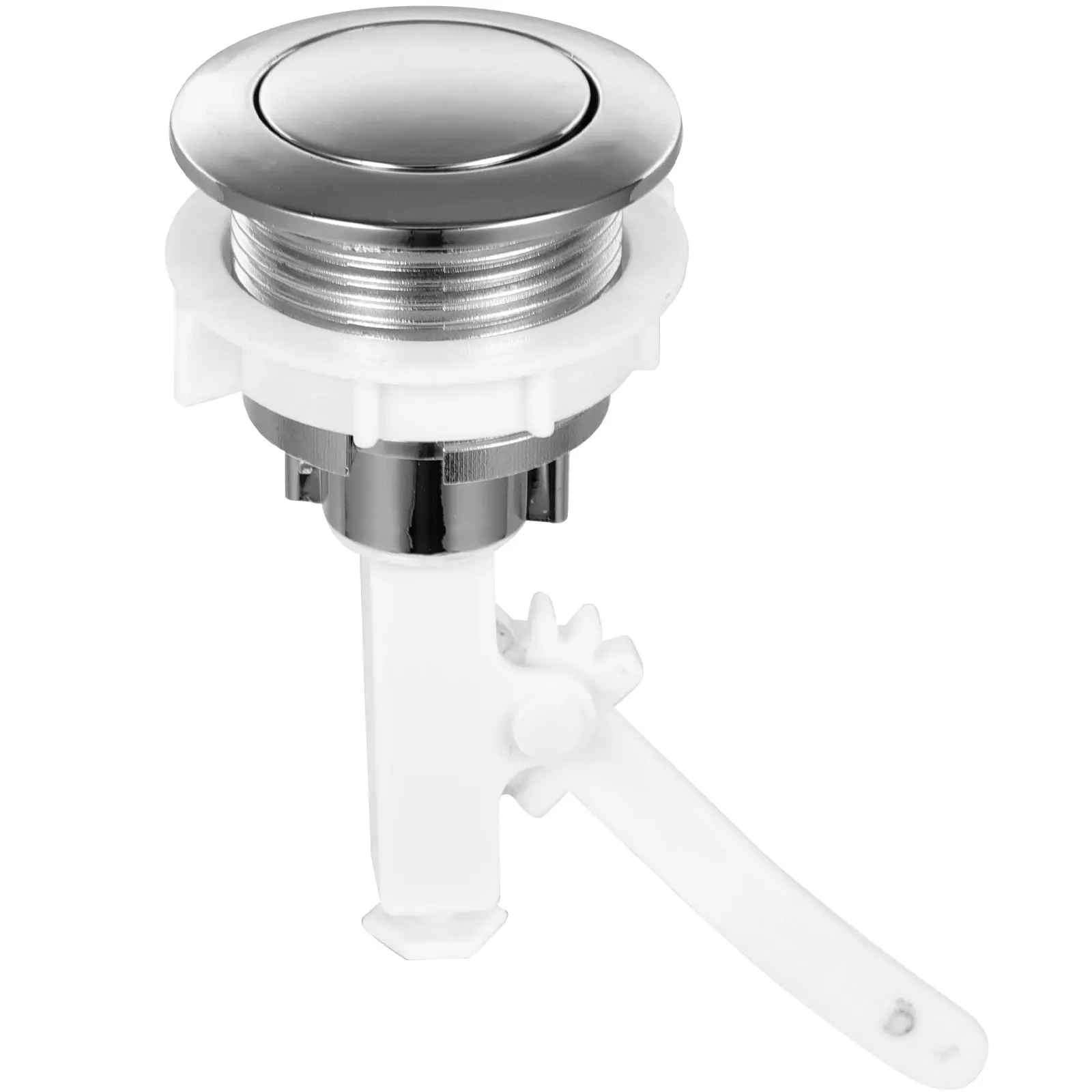 

Кнопка для смывного бачка унитаза с белой ручкой, из АБС-пластика, ручного типа, для экономии воды, простая установка