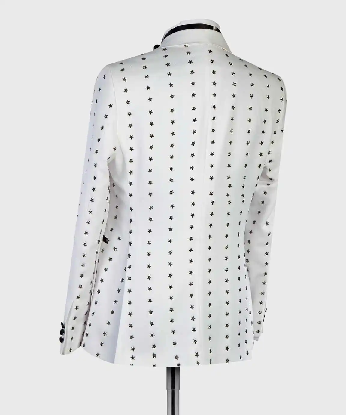 Costumes de mariage pour hommes, sur mesure, à la mode, pour marié, 2 pièces, rayures étoiles, Occasions formelles d'affaires, fête, chanteur, personnalisé, nouvelle collection