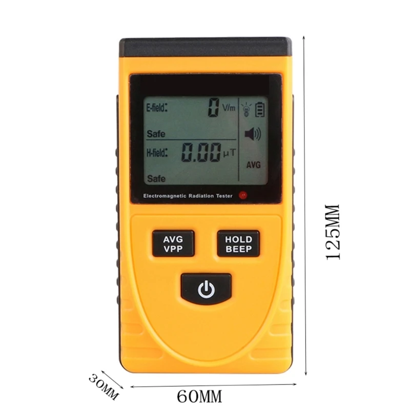 Radiation Dosimeters EMF Meter Electromagnetic Radiation Detectors High Precisions Radiation Tester