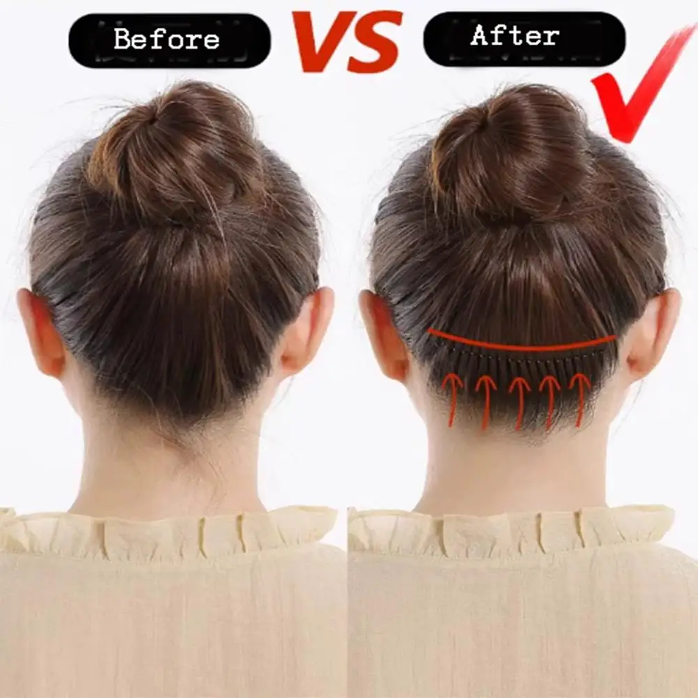 Women Invisible Broken Hair Clip U Shape Hair Finishing Fixer Comb Hair Bangs Comb Headwear for Girls Styling Hair Accessories