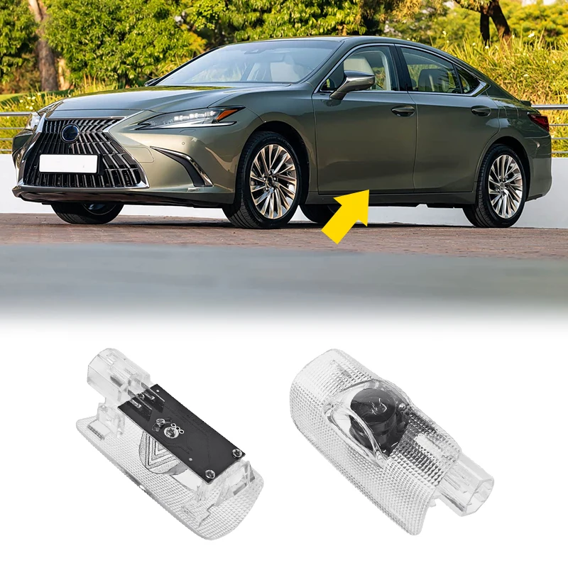 2pcs LED Car Door Shadow Light Welcome Logo Laser Projection Lamp Canbus for Lexus RX ES 300H ES300H ES350 GX LS LX IS UX RC GS