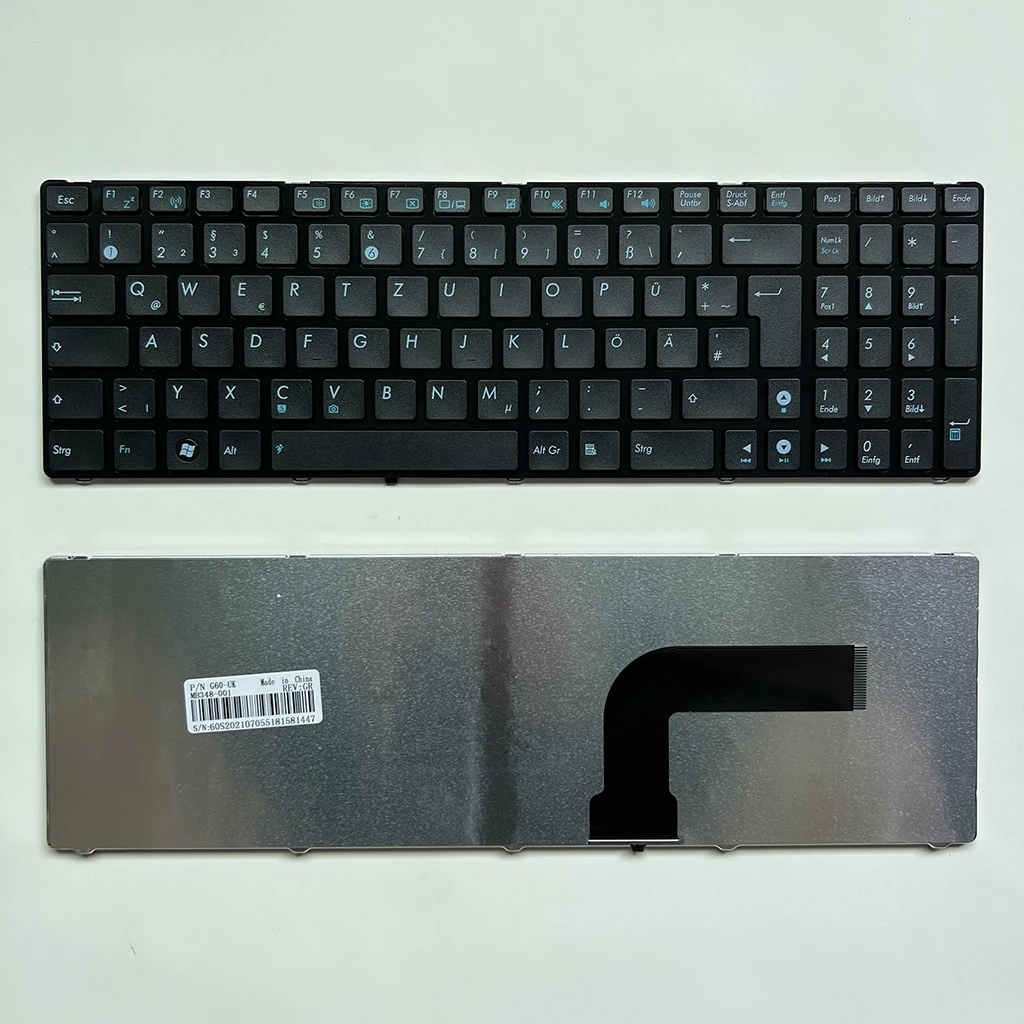 K72 German Keyboard For ASUS K72F K72J K52 K52J K52JB G51G51J G60 G72 G73 A52 A53 G51 UL50 X54C X55 F55 Laptop QWERTZ Tastatur