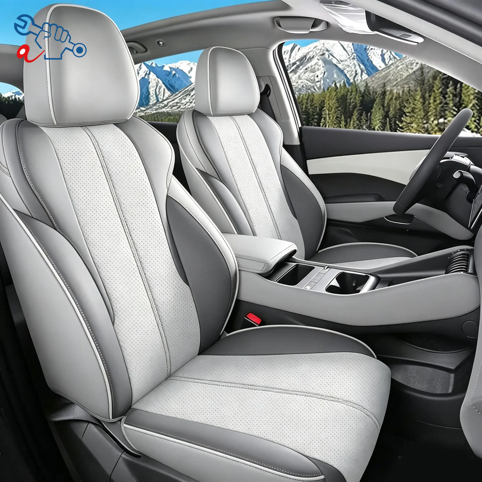 Left-Drive Car Seat Cover For BYD Yuan Plus ATTO 3 2025-2026 Custom Fit Full Surround Seat Cushions All Weather Protective Cover