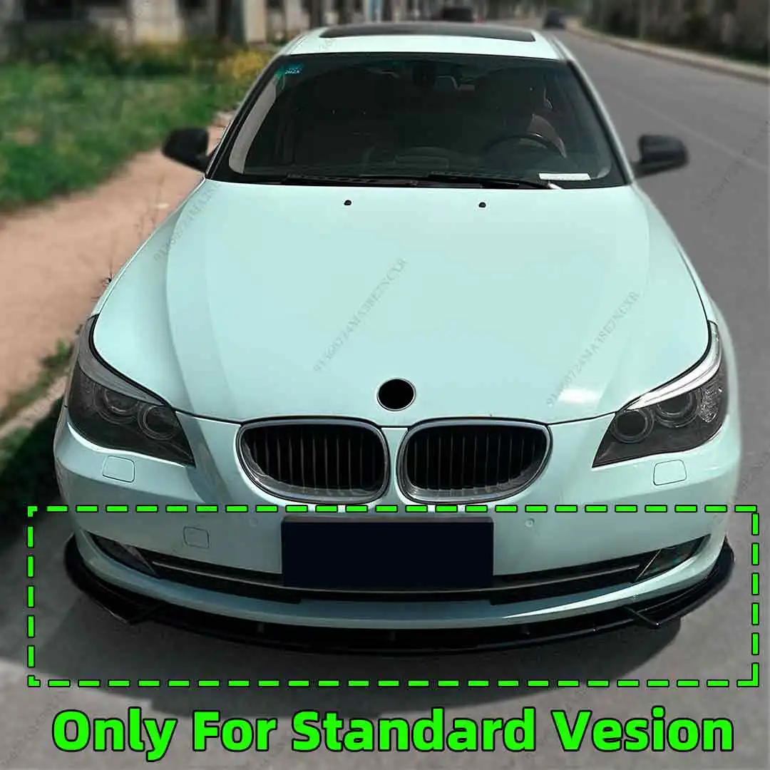 Front Bumper Protector Lip For BMW 5 Series E60 E61 LCI Standard 2007 2008 2009 2010 Chin Splitter Tuning Accessories