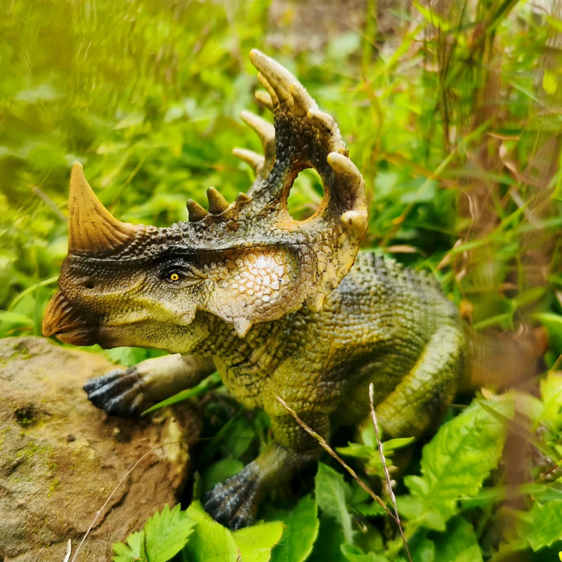 Sinoceratops dinozaur zabawka, fajne plastikowe figurki dinozaurów, wykaszarki do tortów urodzinowych, upominki na przyjęcia, dla dzieci w wieku 3-12 lat