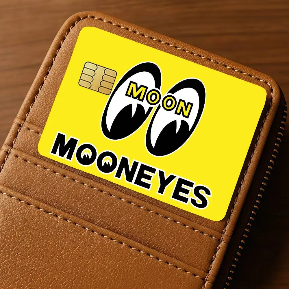 Brand Fashion M-Mooneyes Credit Card 4PCS Anti-scratch Waterproof Stickers for Bank Debit Decorative Protection Bus Subway