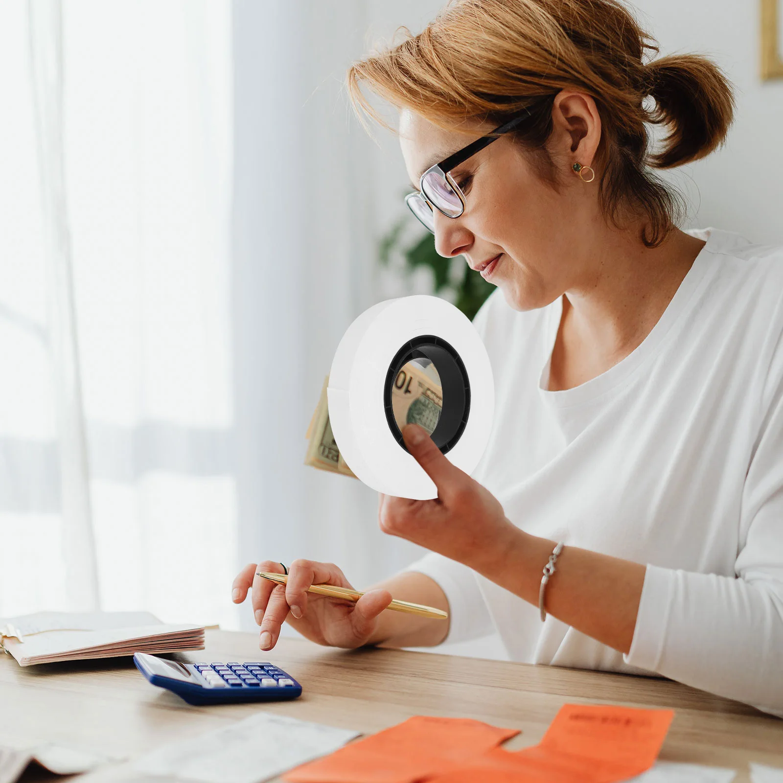 

1-рулонная лента для обвязки банкнот, крафт-бумага, простая в использовании, безопасная, плотная, для банков, офисов, супермаркетов, торговых центров