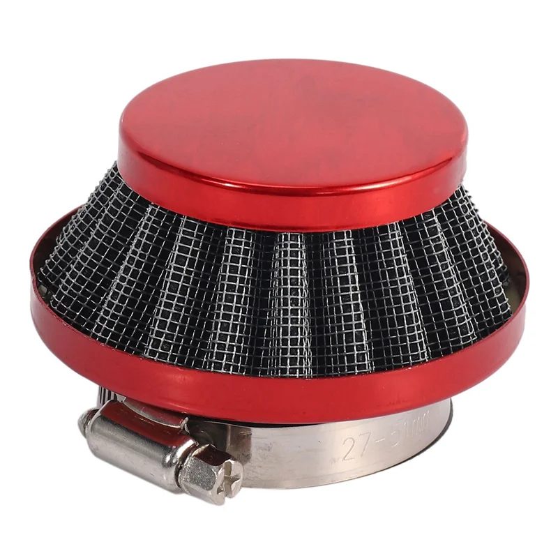 

AU04 -6Pcs 44Mm Air Filter For 47Cc 49Cc 2 Stroke Super Pocket Mini Dirt Bike Atv Quad Aluminium Air Filter Set Red