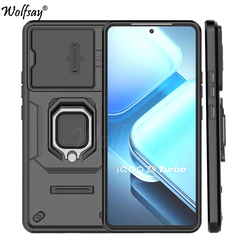 Case For Vivo iQOO Z9 Turbo Plus Case Vivo iQOO Z9 Turbo Plus Magnetic Back Cover For Vivo iQOO Z9 Turbo Plus Push Window Case