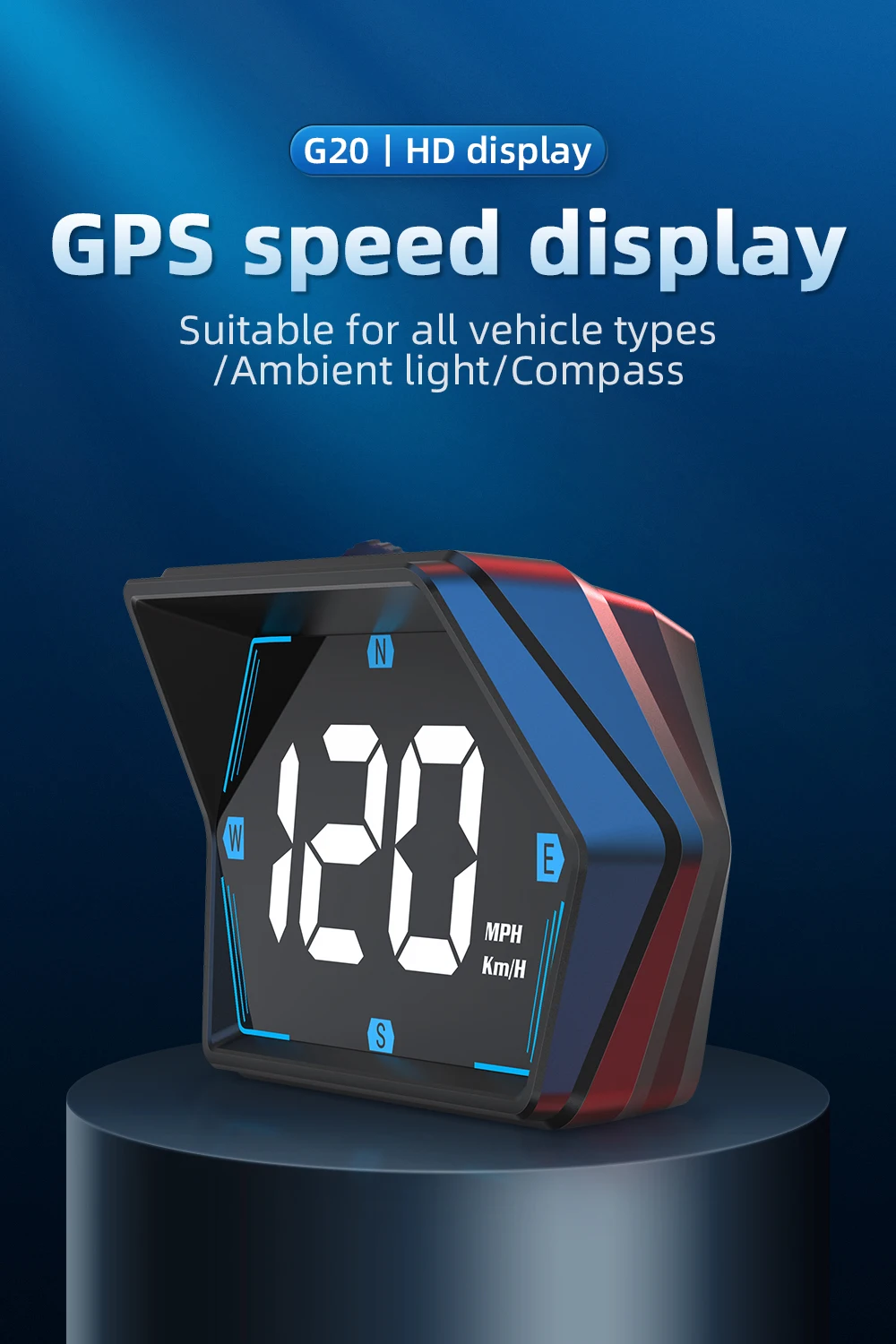 WiiYii  with compass & Ambient lighting Hud G20 USB Plug and Play 2.5