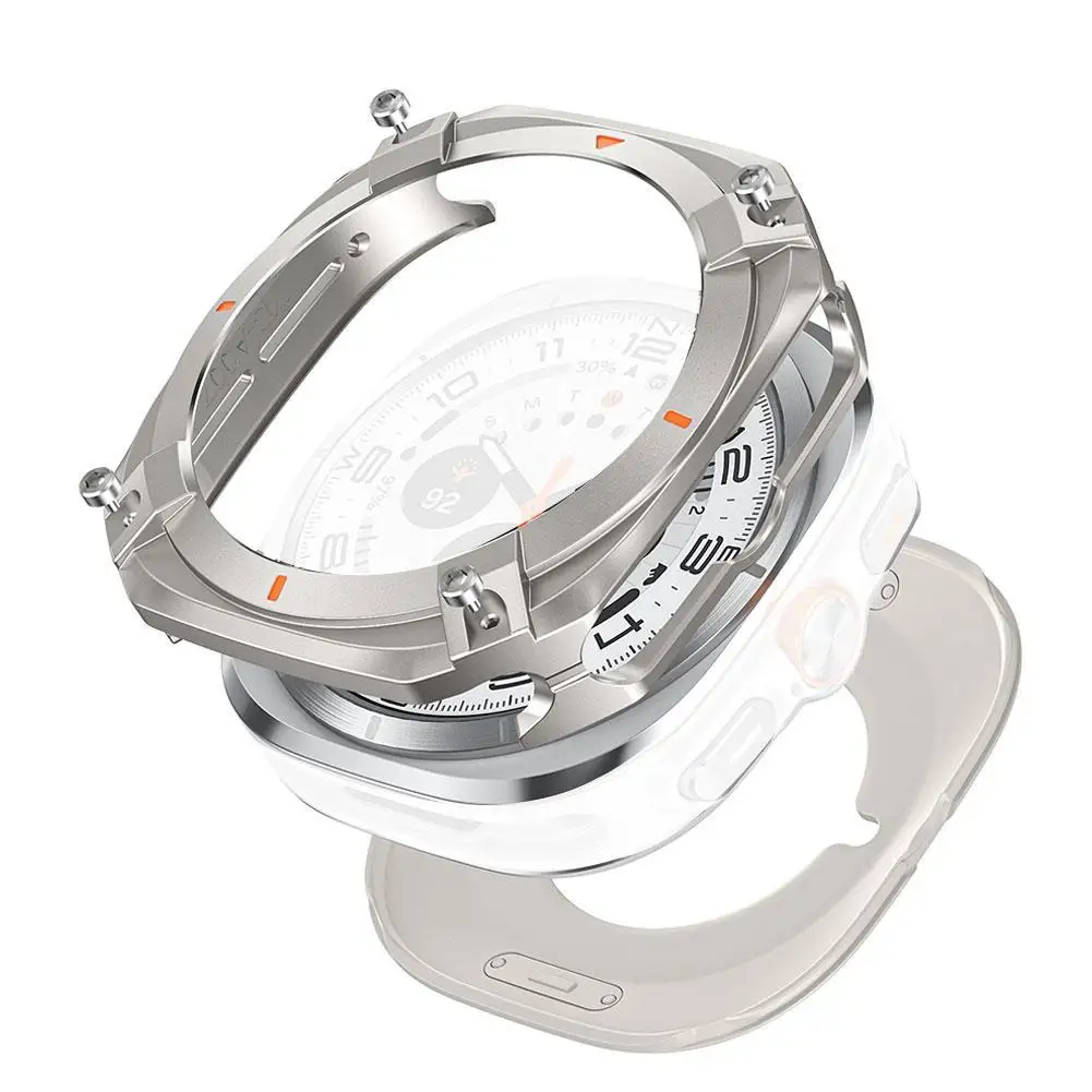 

Metal Protective Cover For Samsung Galaxy Ultra Watch Waterproof And Dustproof Protective Shell For Samsung Smartwatch