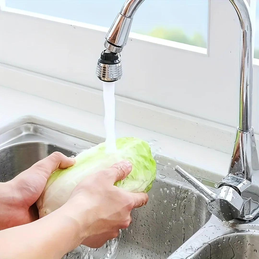 360° Rotating High-Pressure Faucet Extender - 2 Modes, Anti-Splash & Leak-Proof, Water-Saving Kitchen and Bathroom Accessory for RVs and Hotels RV Kitchen Faucets