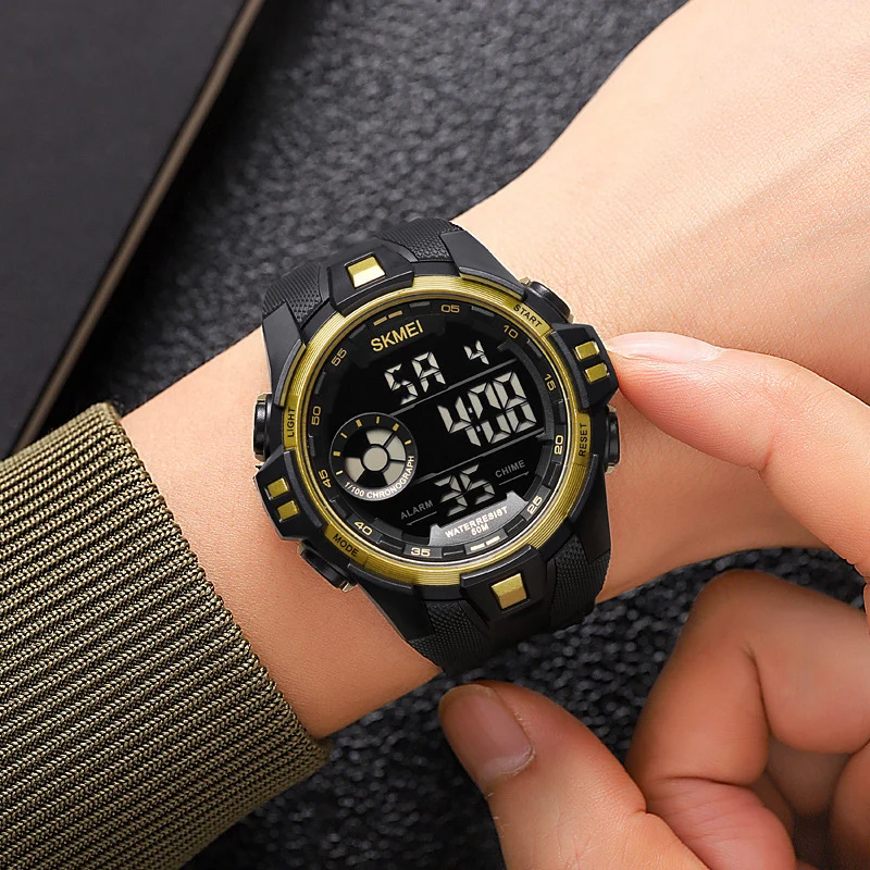 Fashion Sports Men’s Digital Watch Multifunction Waterproof Luminous Male Electric Casual High-Quality Watch for Man Wristwatch