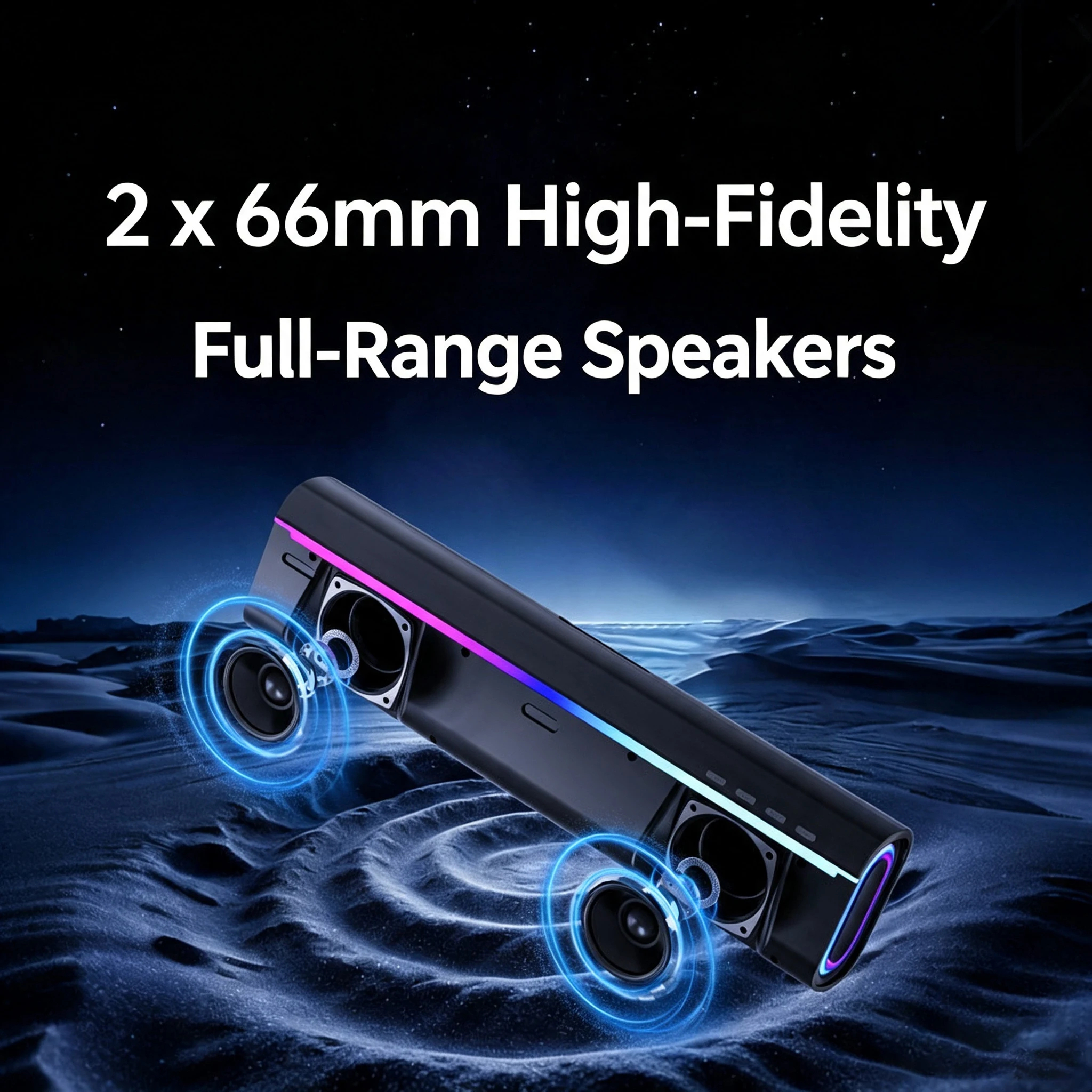 HiFi-Bluetooth-Lautsprecher fü – Rgb Computer Soundbar For Pc Bewertung und Preis