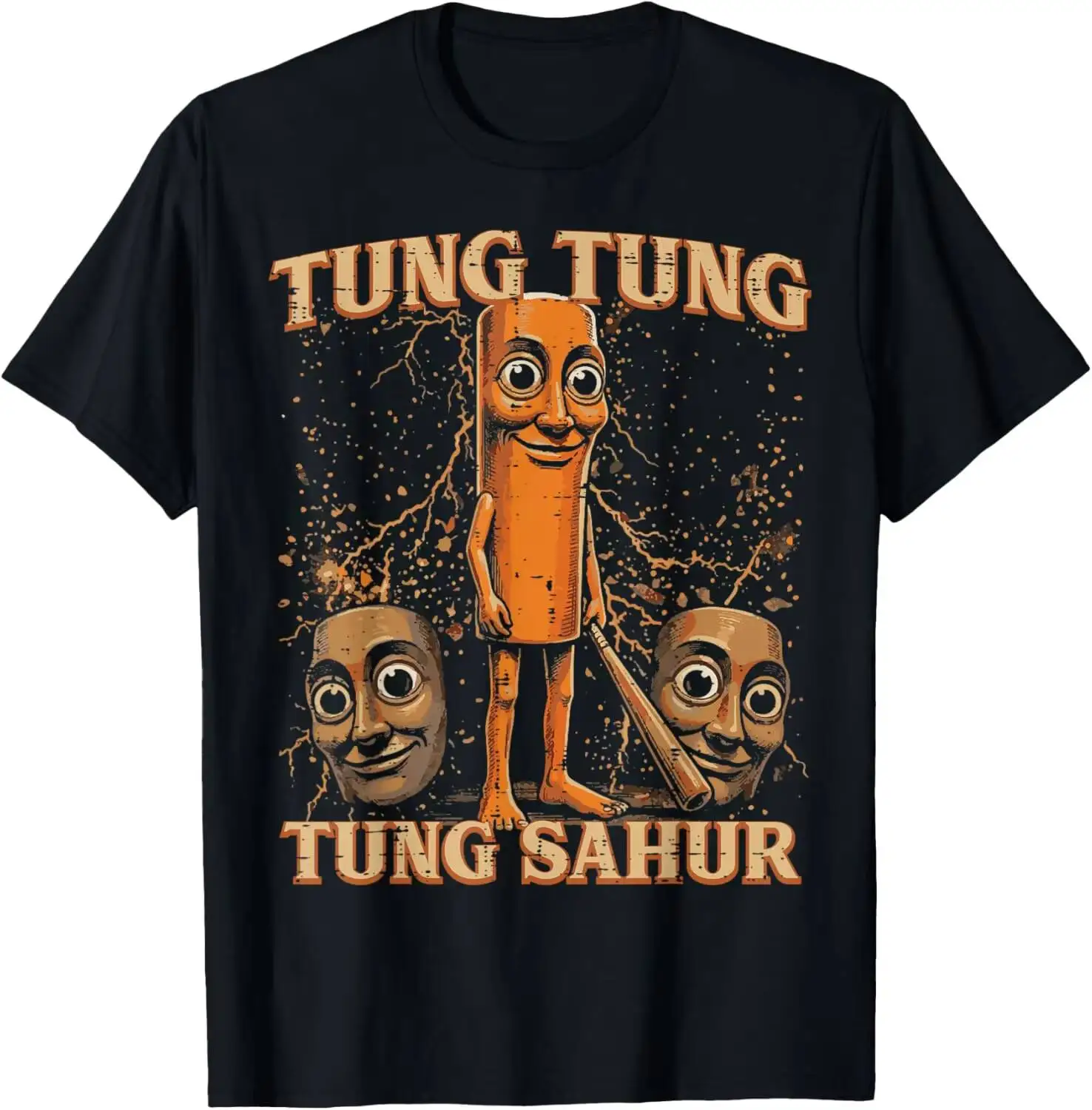 Tung Sahur Funny Meme Brainrot Boys Kids Youth T-Shirt Versatile, Stylish, Breathable, And Summer (Back-To-School 100% Cotton