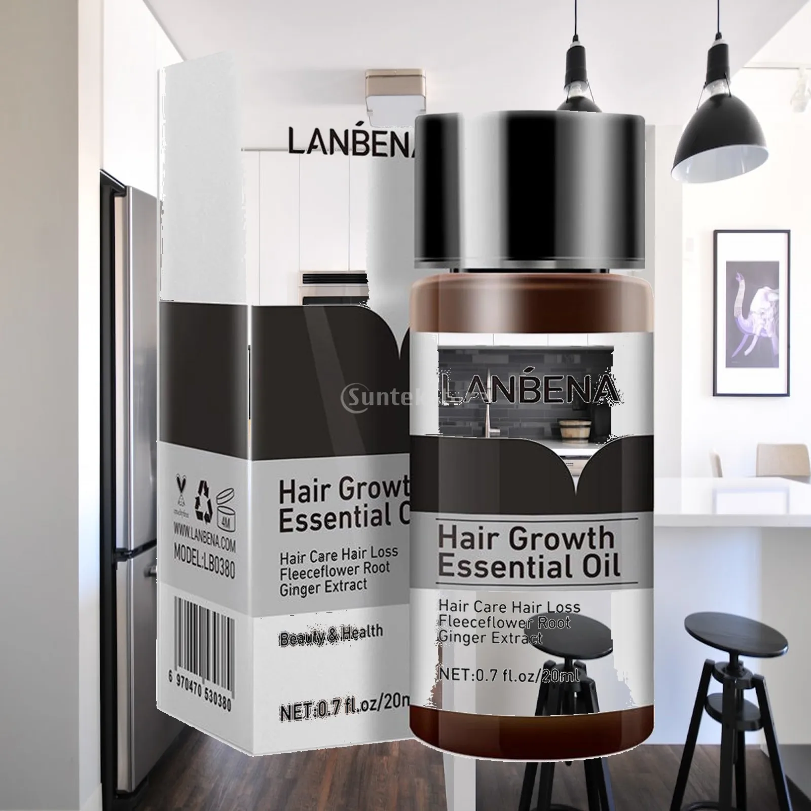 Unisex Hair Growth Essence Oil Natural Ginger Treatment Follicle Repair Serum for Thinning Hair Care