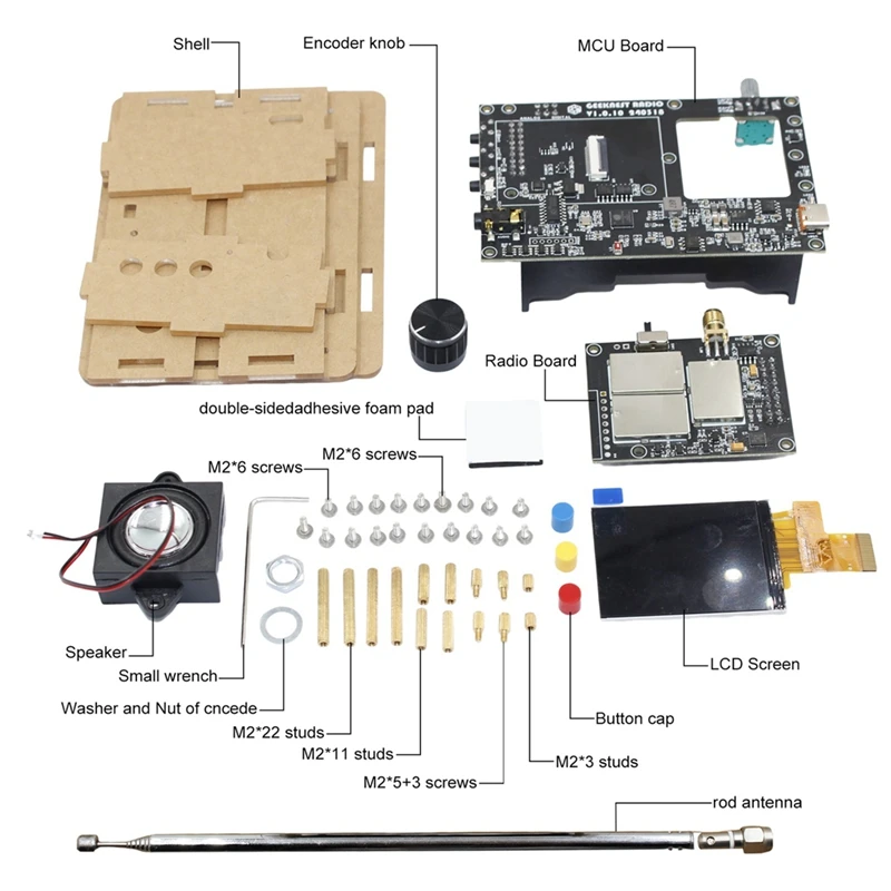 DIY Full Band Radio V5A Kit FM AM MW SW Aviation Band SSB LSB USB Full Band Radio Receiver