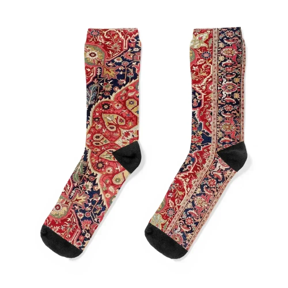 

Vintage Antique Persian Carpet Socks funny gift happy Socks Woman Men's