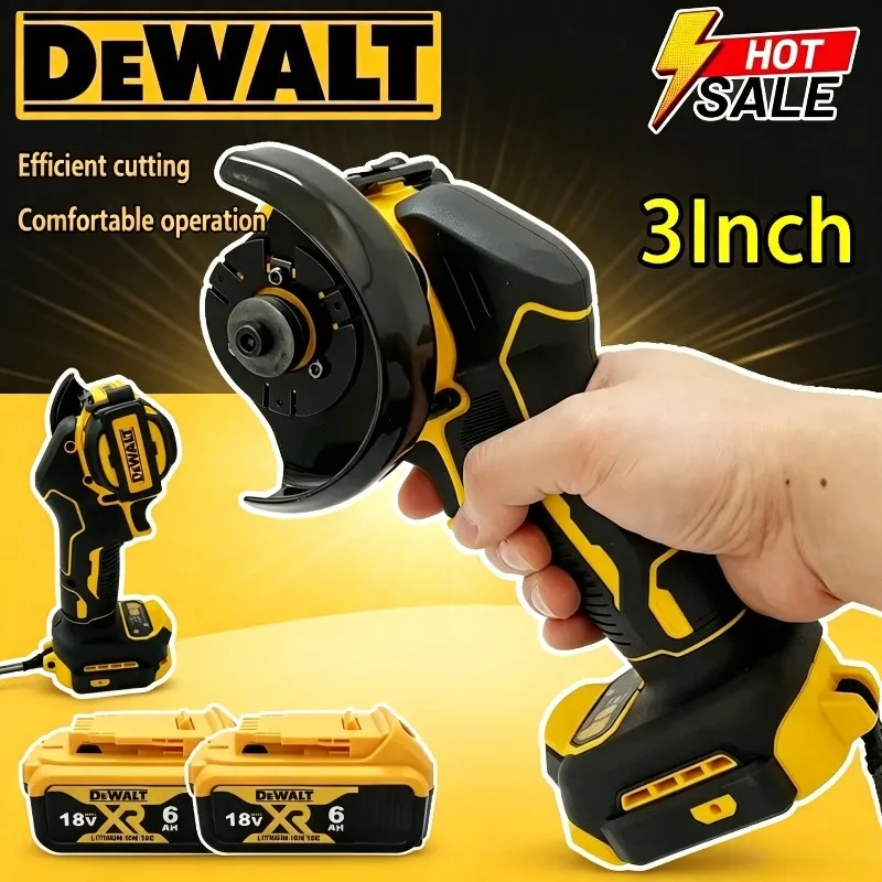 DEWALT 3 Inch Mini Angle Grinder Cordless  Polishing Grinding Machine Electric Cutting Power Tool For 18V Battery