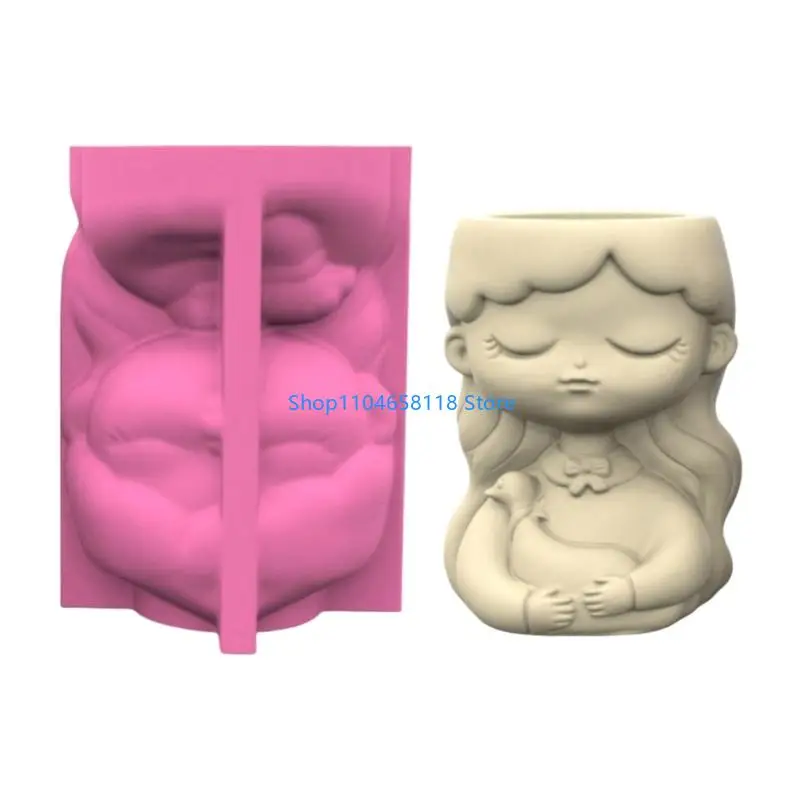 

Creative Gardening Silicone Mold For Cement Resin Planter Design
