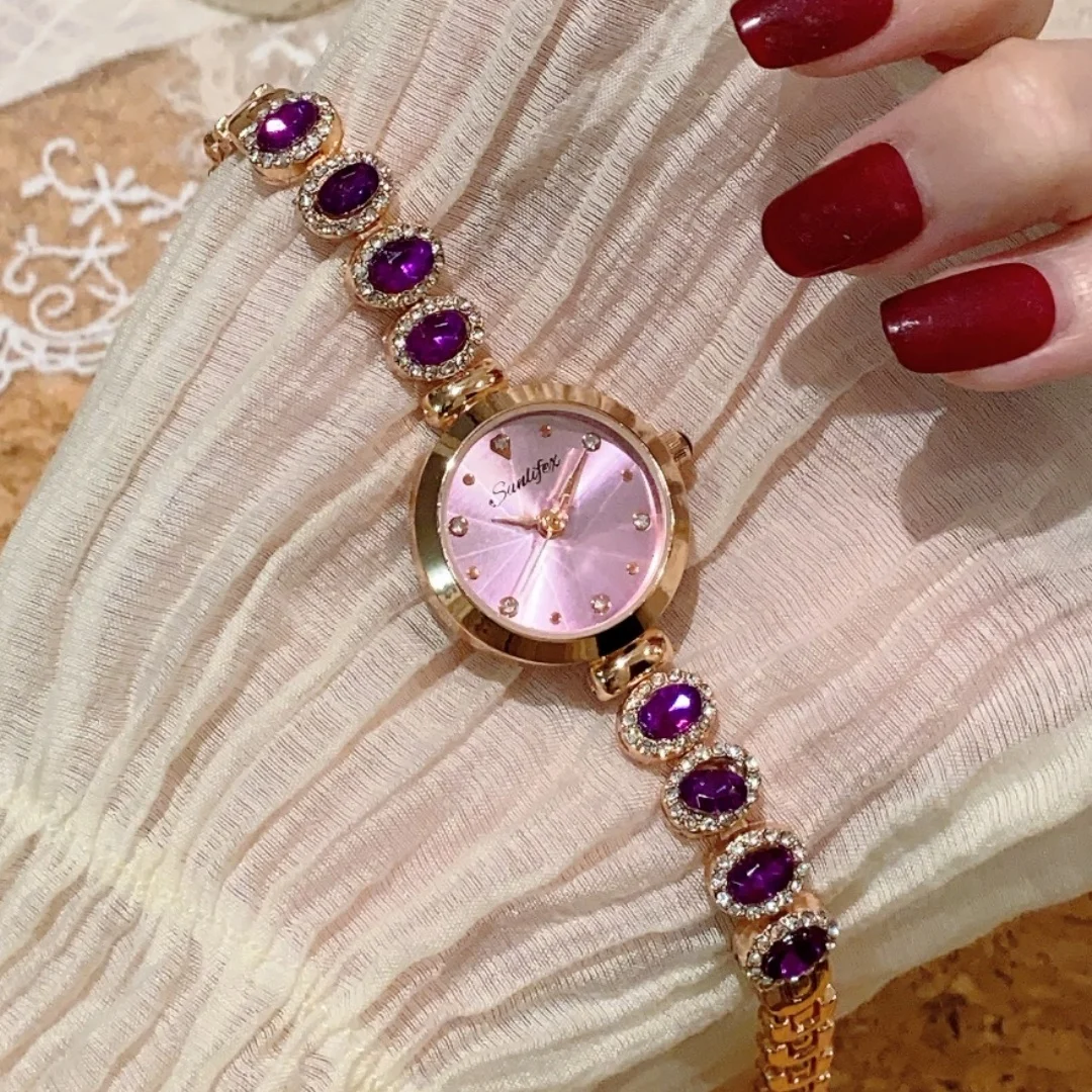 Женские кварцевые часы-браслет, элегантные женские роскошные наручные часы с бриллиантами, женские часы, подарок на праздник Montre Femme