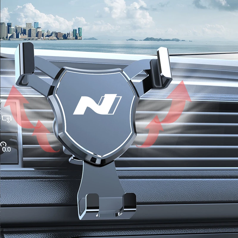 Car Phone Holder for Car Air Vent Dashboard Mobile  Navigation Bracket For Hyundai N Line I20 I30 I40 IX20 IX35 Tucson Solaris