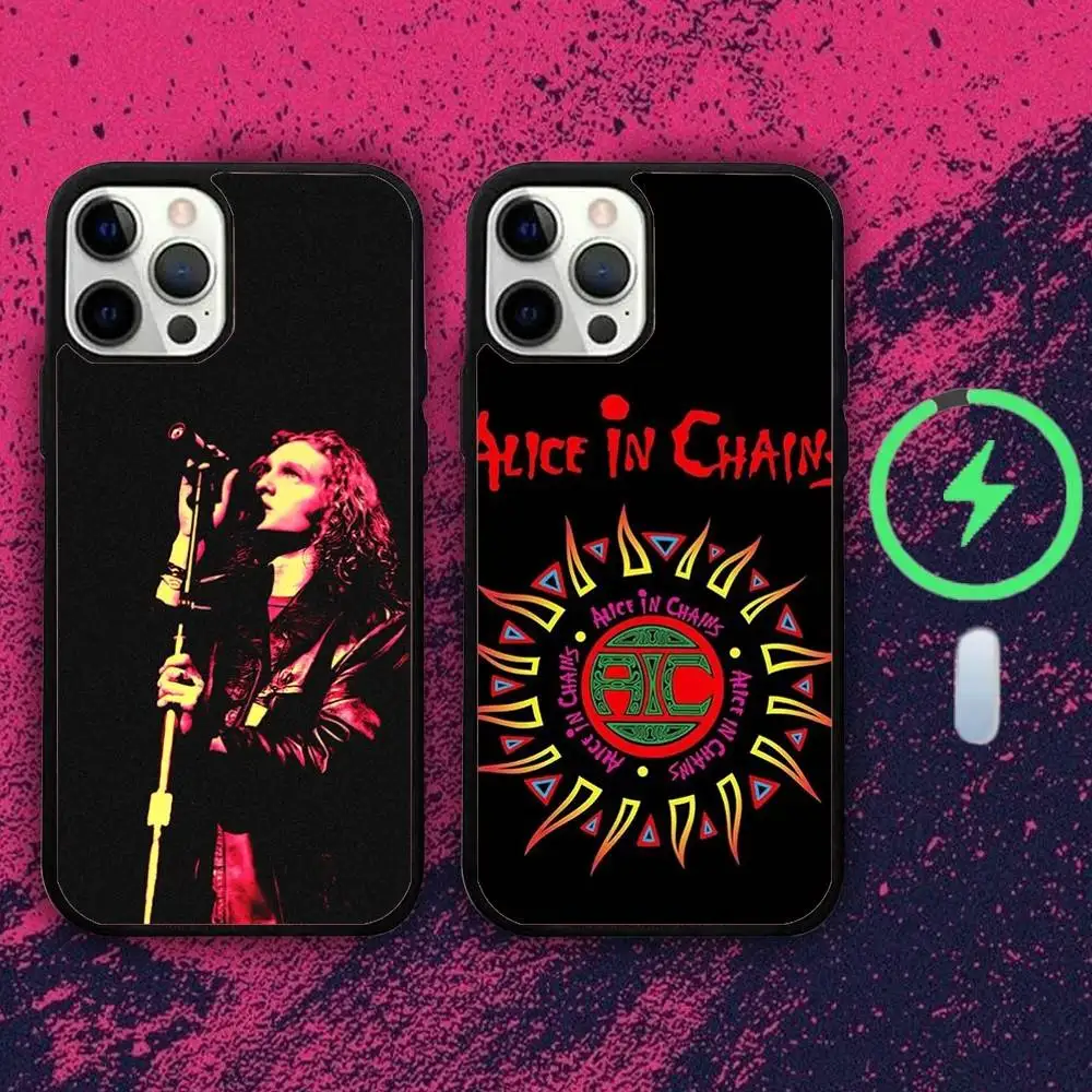 

Band A-Alices In C-Chains Phone Case For iPhone 16e,16,15,14,13,12,11,Plus,Pro,Max,Mini Magsafe Magnetic Wireless Charging