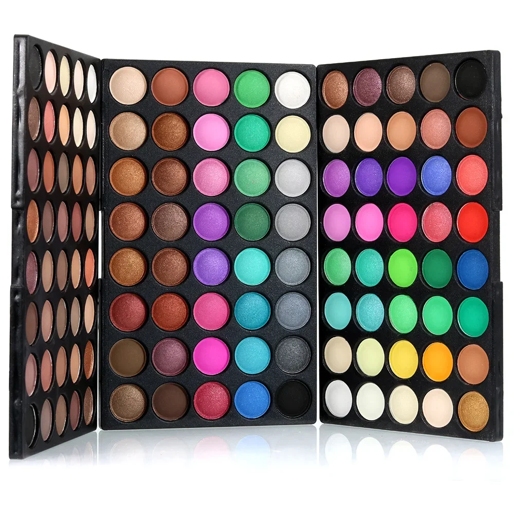 120 Farben Lidschatten Palette Glitzer Schimmer exklusiv für Make-up Bühne Make-up Cosplay Perl glanz matt mehrfarbigen Lidschatten