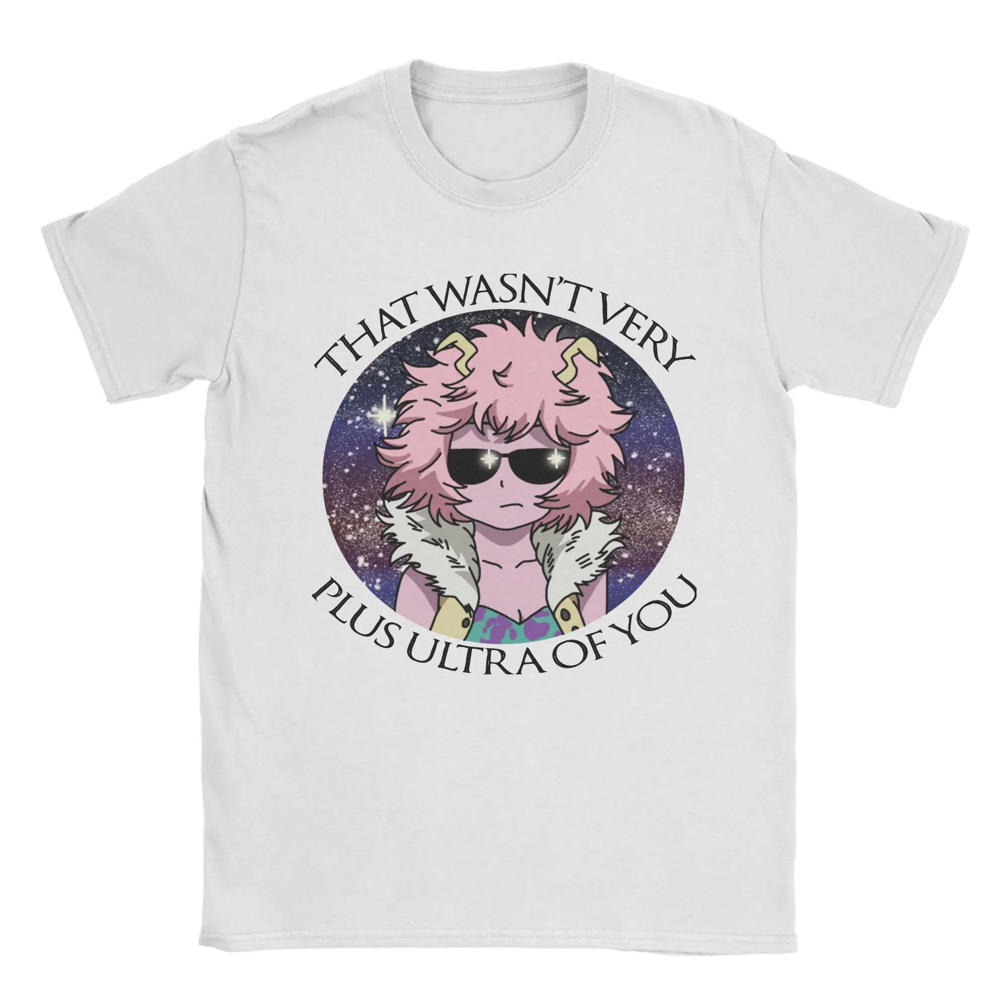 Esa no era muy más Ultra de ti Pinky Ashido Mina Camiseta de algodón de manga corta Boku No My Hero Academia Camiseta superior de verano con cuello redondo