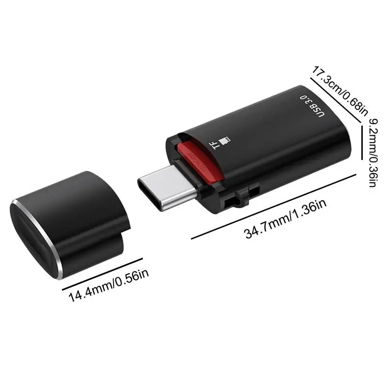 SDs TF قارئ بطاقات الذاكرة 2 في 1 الهاتف المحمول USB قارئ بطاقات المحمولة نوع-C إلى USB 3.0 عالية السرعة TF قارئ بطاقات محول ل