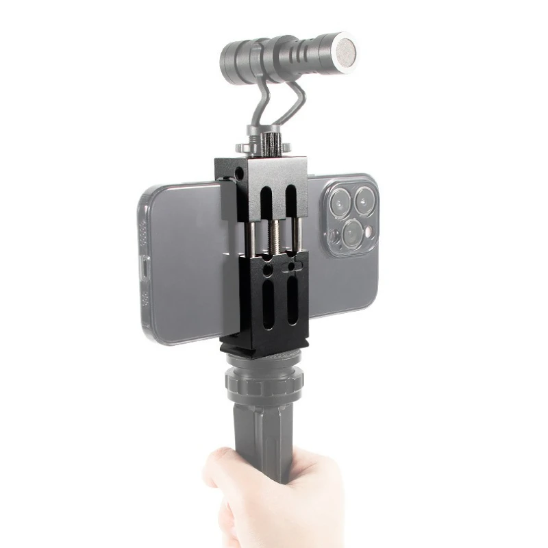 

For IPhone 14pro 13 Pro 12 11 for Samsung Vlog Livestreaming Phone Mount Uka Phone Tripod Mount Clamp DSLR Monitor Mount