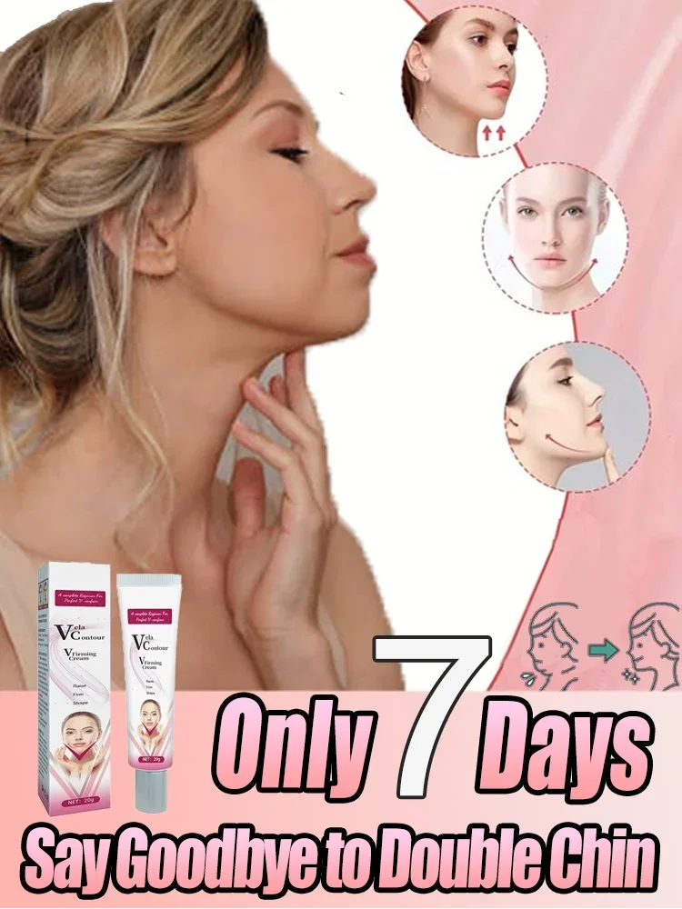 Double Chin V-Shape Face Lifting Face Cream Krim Kuruskan Muka Buang Lemak Dagu Fat Burning Anti-Aging Cosmetics