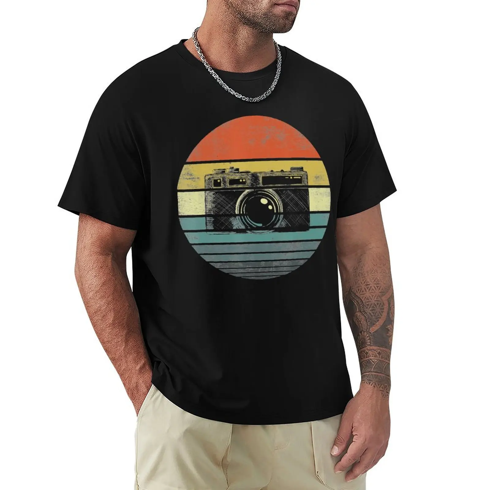 

Retro Vintage Camera Photography Lover Photographer Gift T-Shirt Short sleeve tee clothes anime stuff mens shirts graphic tee