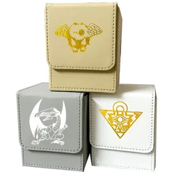 Yu-Gi-Oh etui na karty niebieskie oczy biały smok ciemny magik dziewczyna EvilTwin skóra DIY figurka figurki gra kolekcjonowanie przechowywanie Box