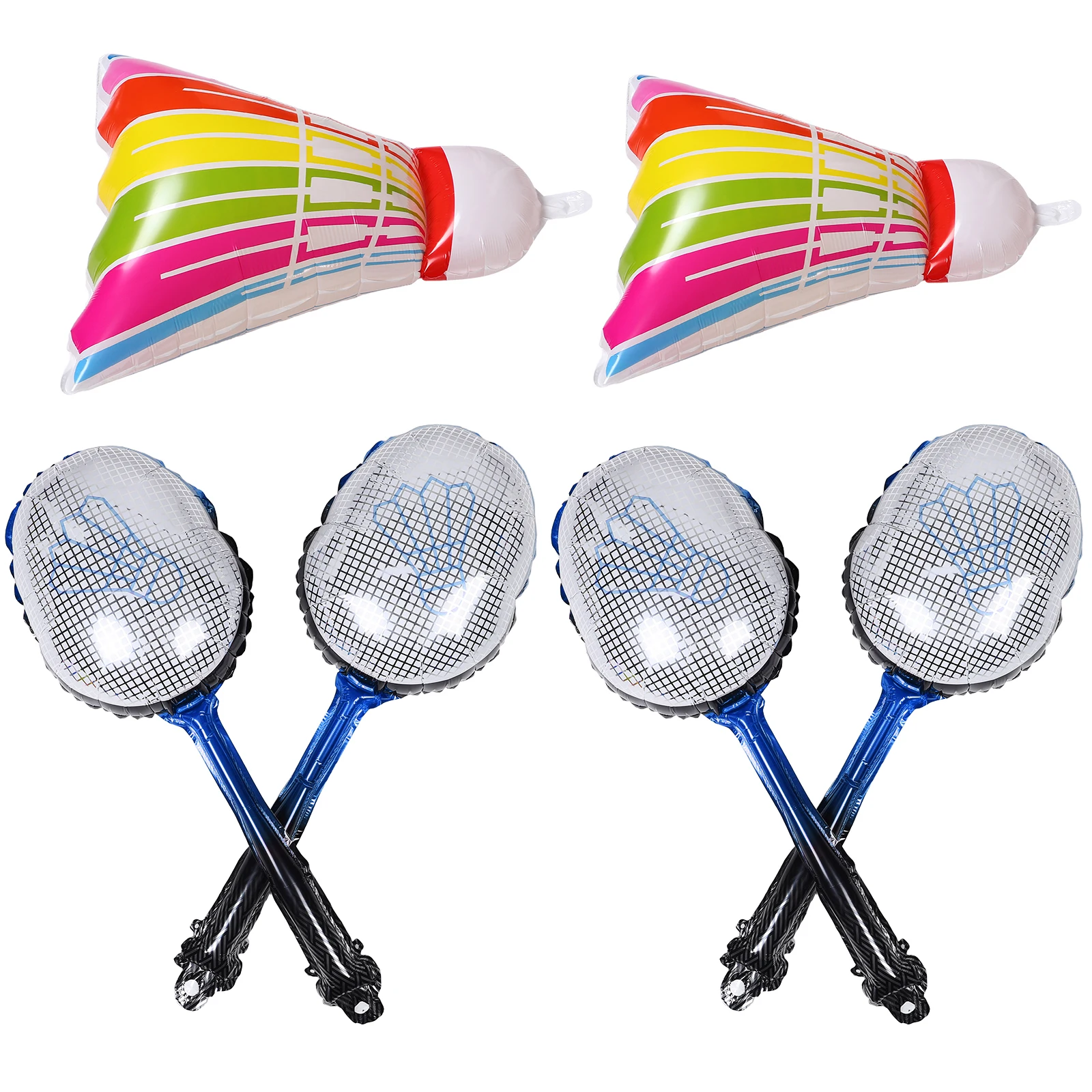 

1Set Inflatable Badminton Balloon Lightweight Foil Birthday Party Decorations Portable Shuttlecock Balloon Outdoor Sports