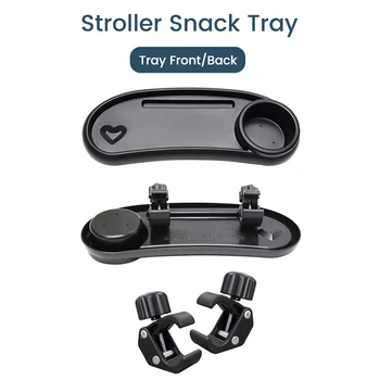 3-in-1 Universal Stroller Snack Tray Adjustable Cup Holder Phone Slot Compatible with…