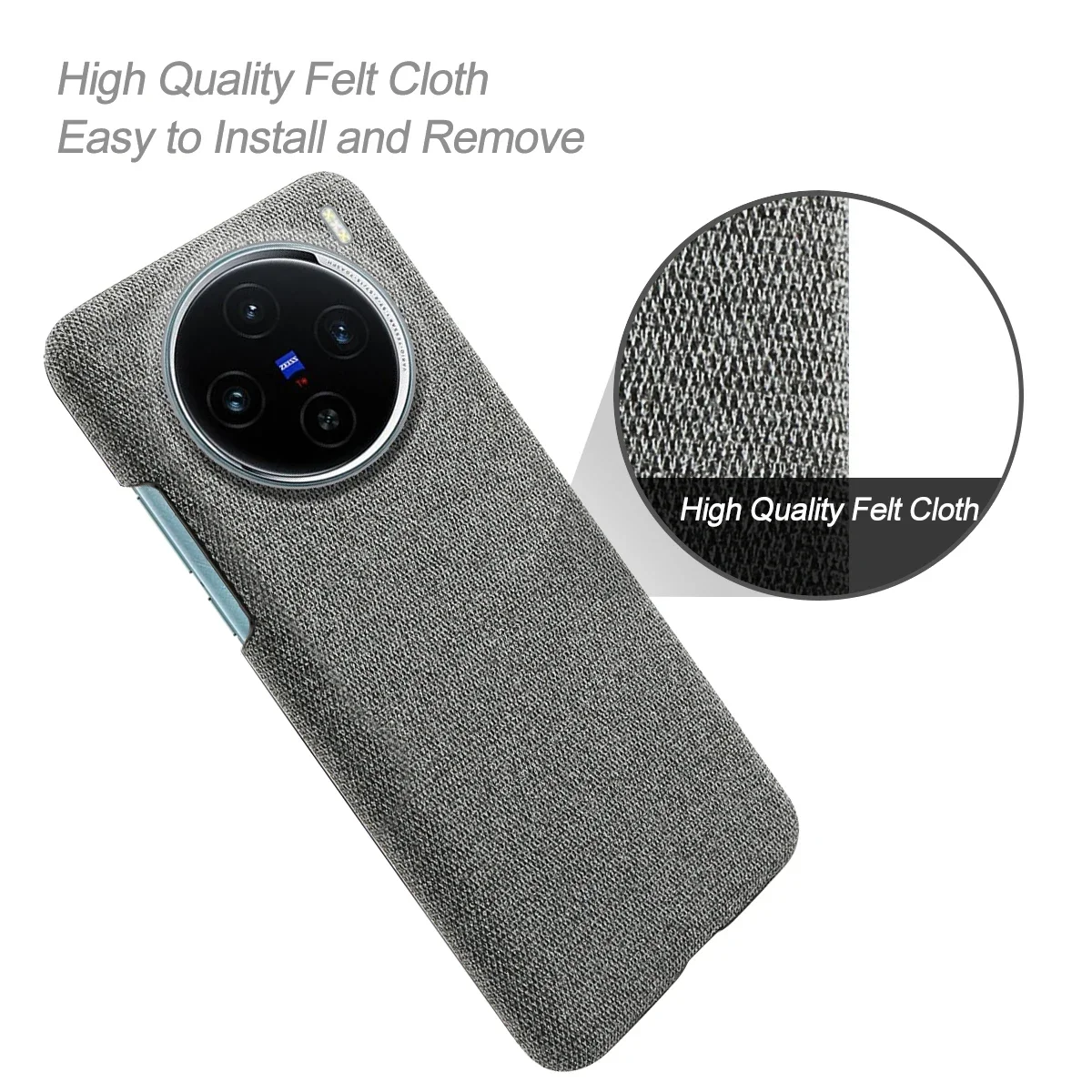 For Vivo X100 Case Luxury Fabric Antiskid Cover For VIVO X100 5G Cloth Case For vivo X100 6.78