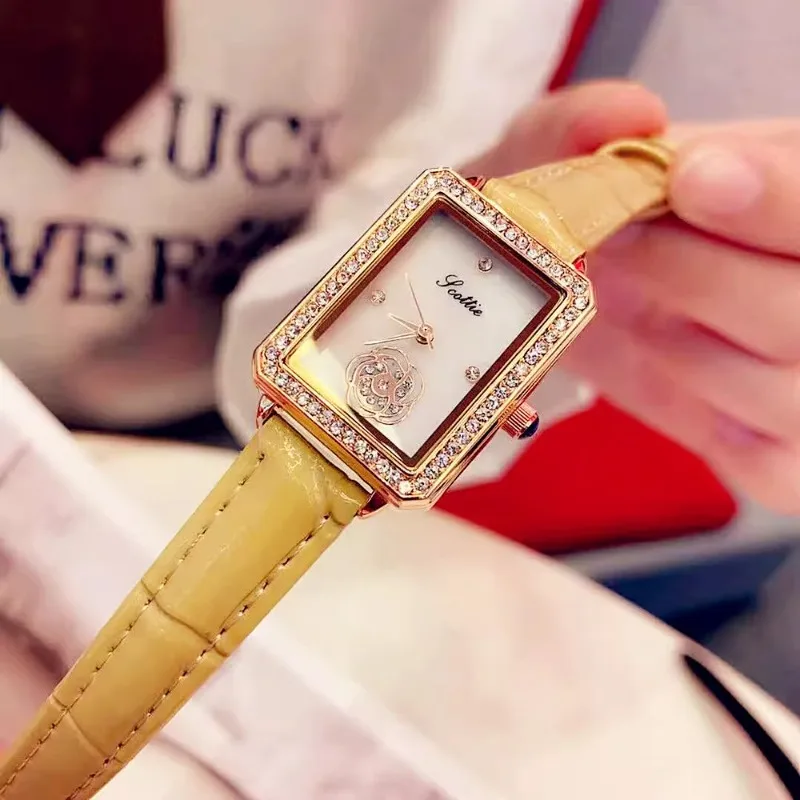 New retro style elegant women's watch simple trend classic automatic waterproof quartz women's watch birthday gift