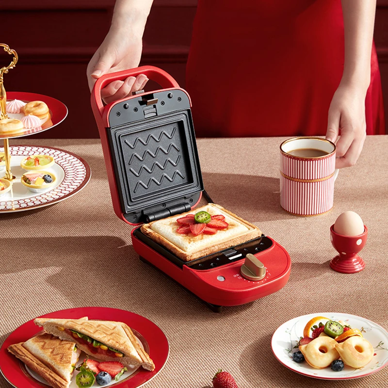-For 650W Electric Sandwich Maker Waffle Maker Toaster Baking Multifunction Breakfast Machine Takoyaki Donuts Sandwichera 220V*