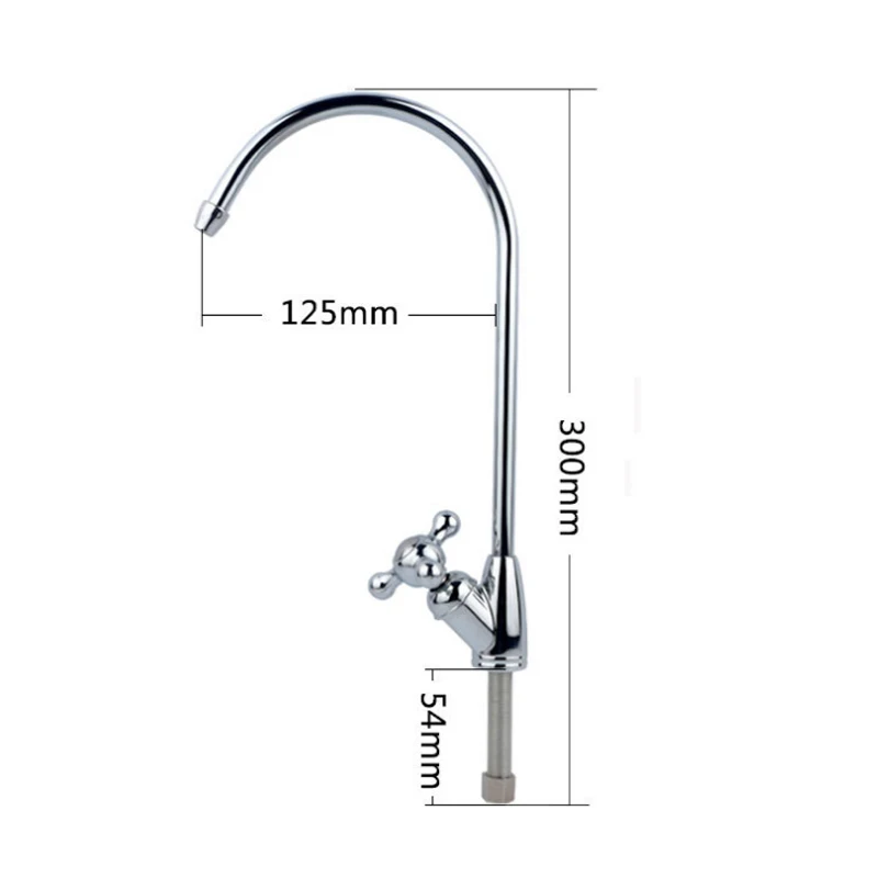 Gooseneck Water Purifier Faucet 1/4