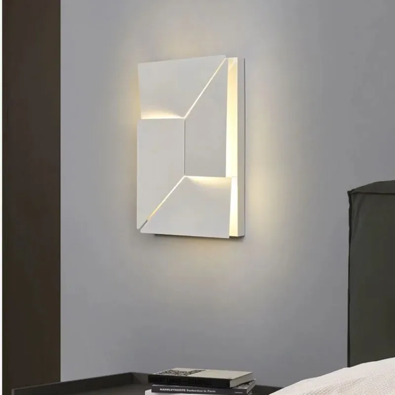 Imagem -05 - Nordic Branco Conduziu a Lâmpada de Parede para Sala Estar Quarto Corredor Escadas Moderno Simples Led Interior Cabeceira Luzes Parede Escadas Iluminação