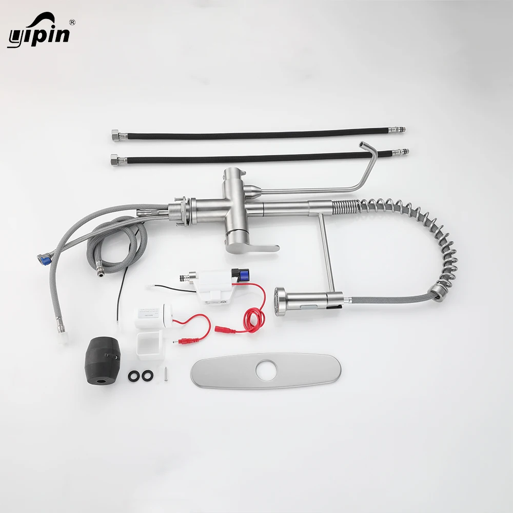 Water Purification Spring Faucet  Pull Out Black Kitchen Faucets Water Purifier Sensor Drinking Water Faucets