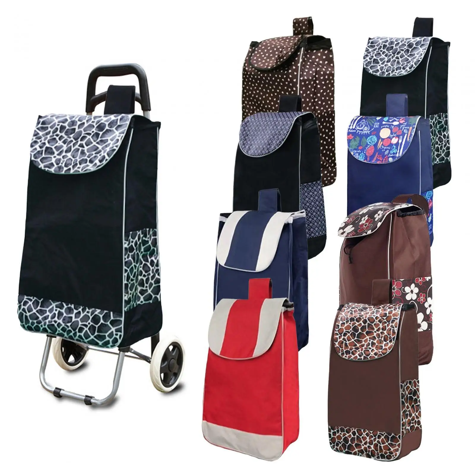 

Shopping Cart Replacement Bag Oxford Cloth Waterproof Sturdy Construction Wear Resistant for Grocery Cart Large Capacity