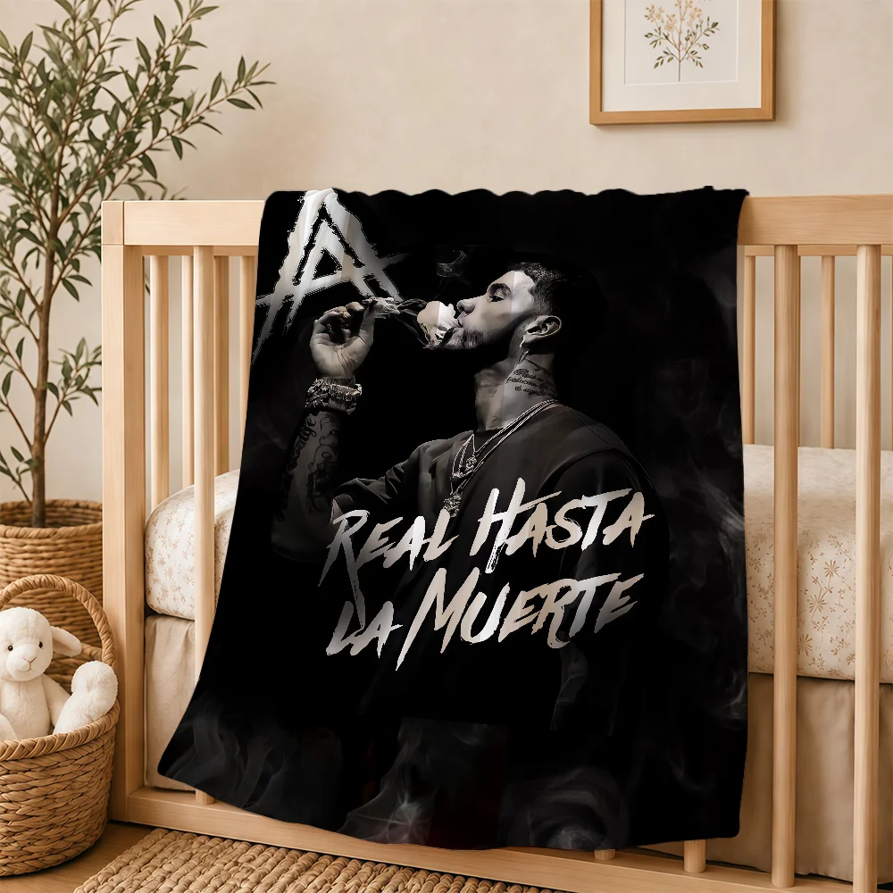 Singer Anuel AA Blanket For Soft Warm Knee For Bedroom Living Room Bed Sofa Camping Picnic Office Gift