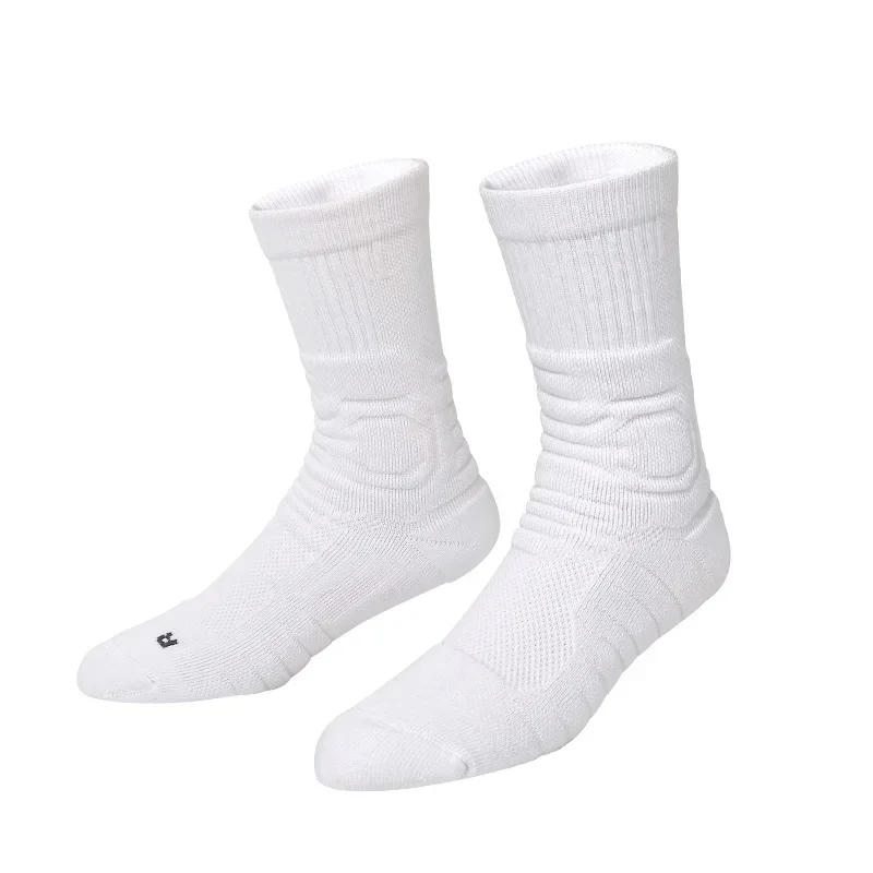 Man Sports Socks for Men Cotton High Quality Football Basketball Socks Solid Color Towel Bottom Thick Running Cycling Socks Male