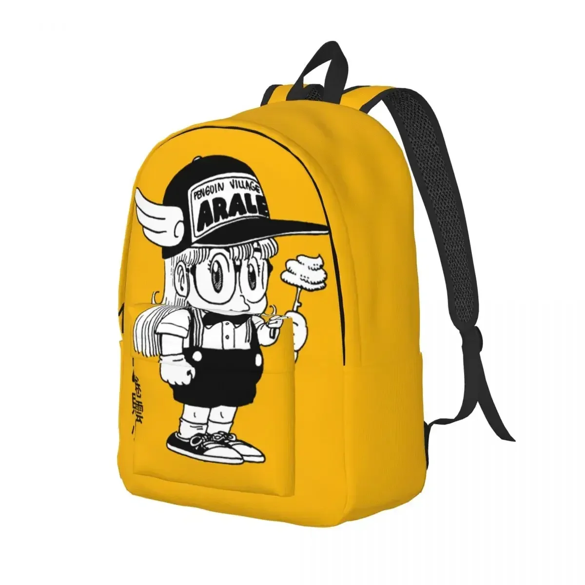 Arale Norimaki Robot Anime Canvas Backpack for Women Men Water Resistant School College Dr Slump Manga Bag Printing Bookbags