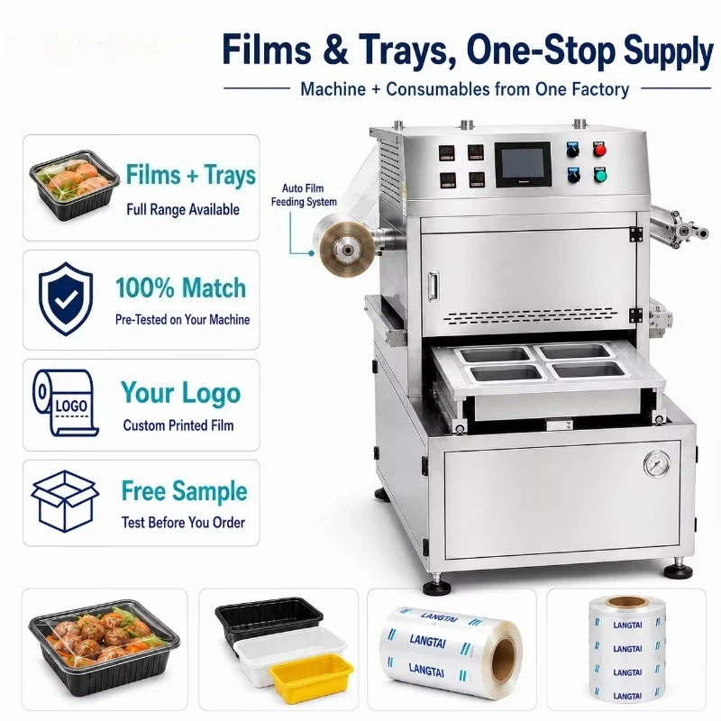 Fully Automatic Modified Atmosphere Packaging Tray Sealer Custom MAP Sealing Equipment for Fresh Food, Meat and Seafood